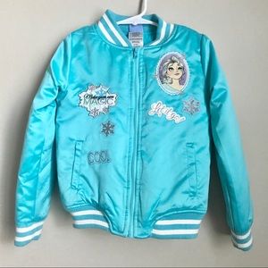 Disney Frozen Elsa Varsity Bomber Jacket